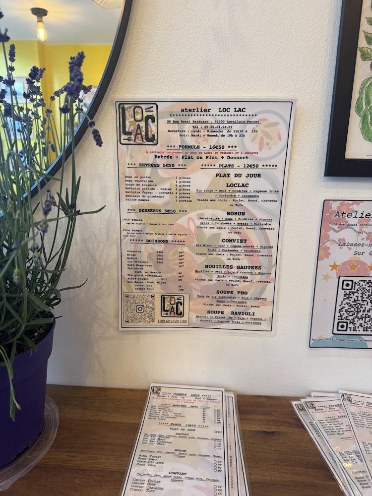 ATELIER LOC LAC - Menu Image 2